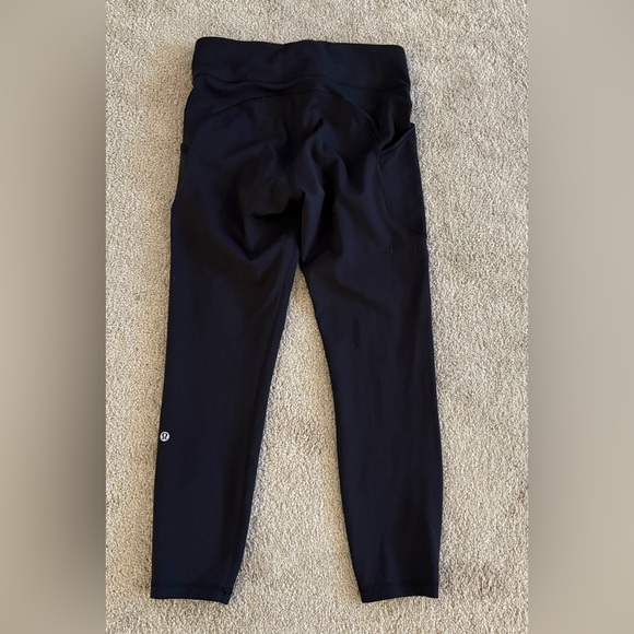 Lululemon Invigorate High-Rise Tight 25” Black Everlux Leggings Size 10 Pocket - Picture 8 of 10